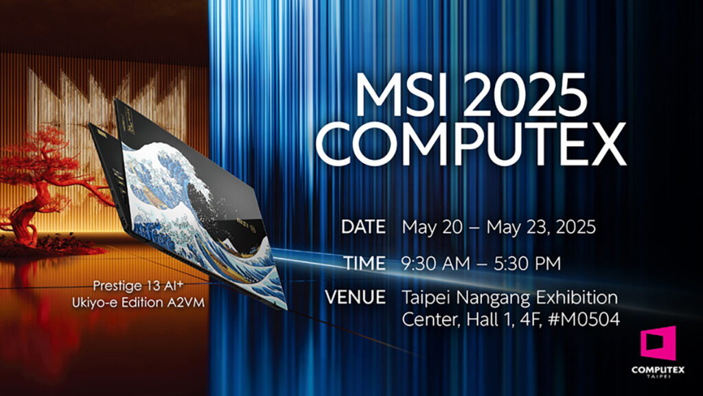 MSI tampil memukau di Computex 2025 dengan lini produk gaming, AI, dan kolaborasi artistik yang memadukan teknologi dan desain futuristik.