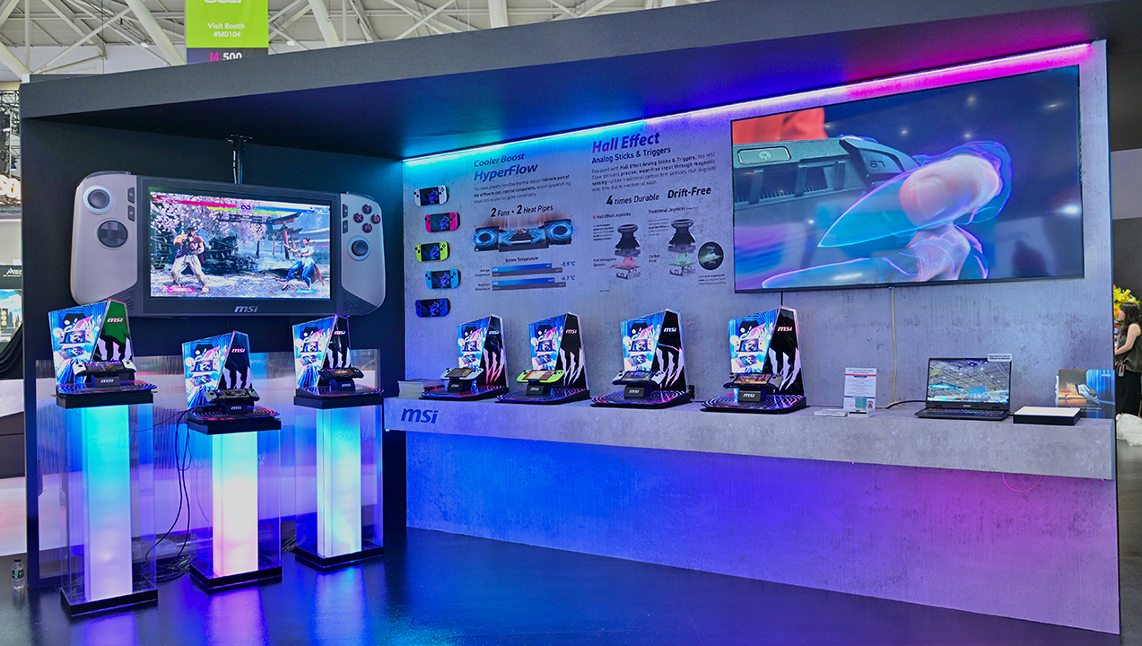 MSI, Computer Show 2025, laptop gaming, teknologi AI, handheld gaming, Prestige 13 AI+, Mercedes-AMG, RTX 50, laptop bisnis, desain laptop