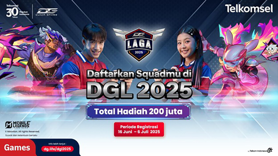 Dunia Games Laga 2025 kembali hadir! Hadiah Rp260 juta, terbuka untuk komunitas Mobile Legends seluruh Indonesia. Daftar sekarang dan buktikan kemampuanmu!