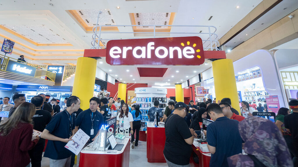 Nikmati promo gadget hingga diskon 90% di booth Erajaya Group di Jakarta Fair 2025, Hall D2 JIEXPO. Banyak hadiah dan aktivitas menarik!