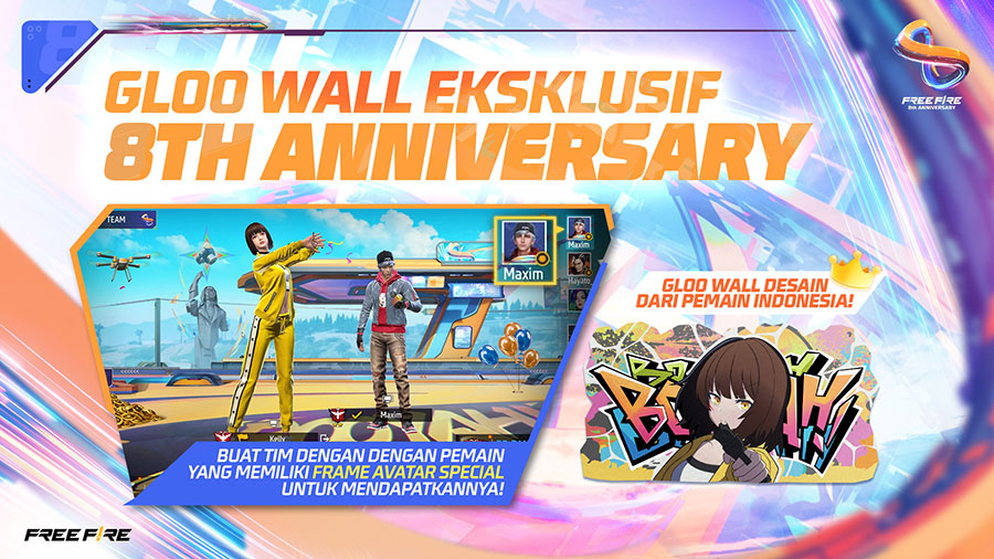 Free Fire meriahkan ulang tahun ke-8 bertema Infinity. Event, hadiah spesial, dan gameplay baru hadir mulai 20 Juni–17 Juli 2025!