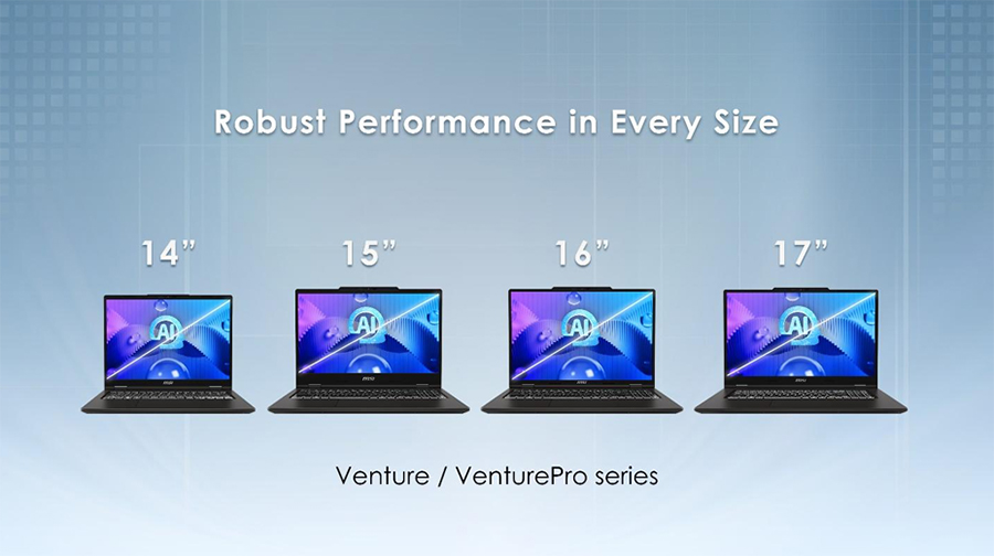 MSI hadirkan laptop Seri Venture dan VenturePro, dirancang untuk pelajar, wirausahawan, dan kreator dengan performa tinggi dan fitur AI canggih.