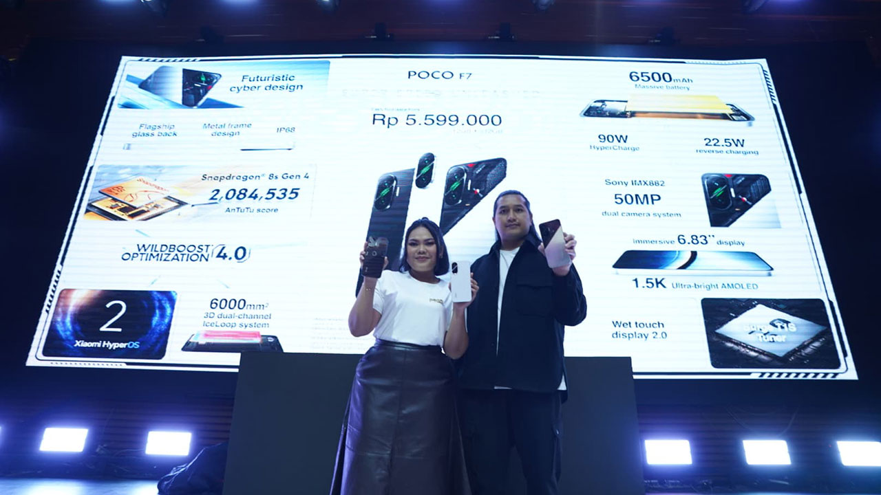 POCO F7 hadir dengan Snapdragon 8s Gen 4, layar 1.5K cerah, dan kamera 50MP OIS. Performa ekstrem dengan harga kompetitif, siap dipesan mulai 25 Juni 2025.