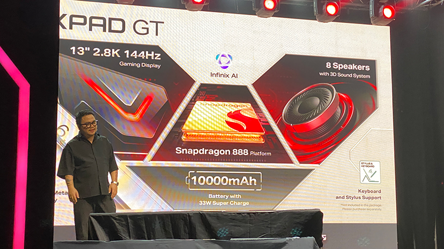 Infinix, XPAD GT, tablet gaming, Snapdragon 888, layar 144Hz, Infinix GT Verse, tablet Android, harga XPAD GT, stylus Android, tablet multitasking