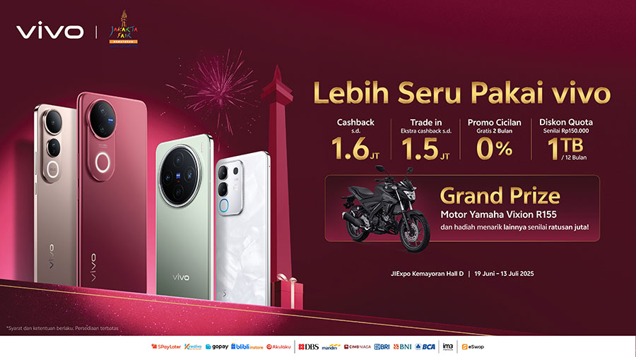 Temui vivo di Jakarta Fair 2025. Rasakan pengalaman interaktif, promo eksklusif, dan peluncuran produk terbaru hanya di Hall D, JIEXPO Kemayoran.