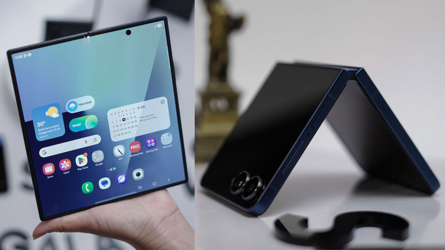 Samsung Galaxy Z Fold7 & Flip7 hadir lebih kuat, ringan, dan stylish. Kini dengan engsel titanium, layar Gorilla Glass, dan bodi Armor Aluminum terbaru.
