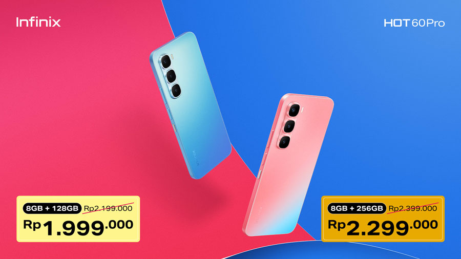 Infinix HOT 60 Pro rilis di Indonesia dengan layar AMOLED 144Hz, Helio G200 pertama, desain ramping, dan fitur AI canggih untuk produktivitas dan hiburan.