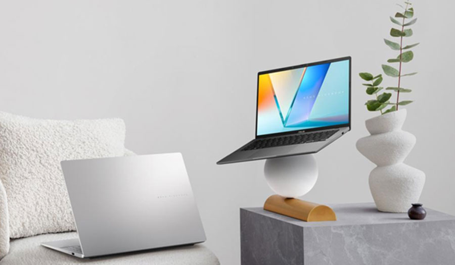 ASUS Vivobook S14 OLED hadir dengan prosesor Snapdragon AI, layar OLED, dan fitur Windows Copilot+ untuk produktivitas cerdas dan efisien.