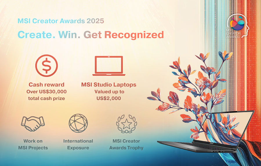 MSI Creator Awards 2025 hadir dengan tema Boundless Aesthetics. Kirim karya 2D Art & Animation kamu sebelum 12 Oktober dan menangkan hadiah US$30.000!