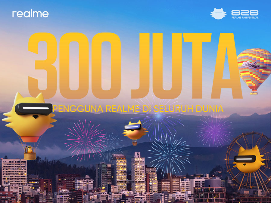 realme rayakan 7 tahun dengan 300 juta pengguna global & 30 juta di Indonesia. Siap hadirkan inovasi gaming, AI fotografi & baterai tipis berkapasitas besar.