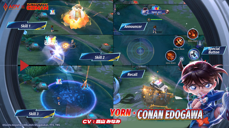 AOV umumkan kolaborasi epik dengan Detective Conan! Hadirkan skin eksklusif, map bertema, dan hadiah menarik mulai 1 Agustus 2025.