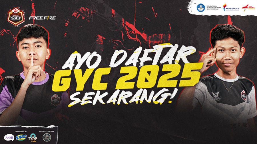 GYC 2025 Free Fire hadir lagi! Turnamen esports pelajar terbesar dengan hadiah beasiswa kuliah Rp21 M & tiket ke FFNS 2026. Daftar sebelum 8 Agustus 2025!