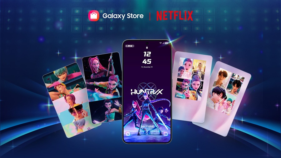 Samsung Galaxy bekerja sama dengan Netflix meluncurkan tema eksklusif KPop Demon Hunters, tersedia gratis di Galaxy Store mulai 13 Agustus 2025.