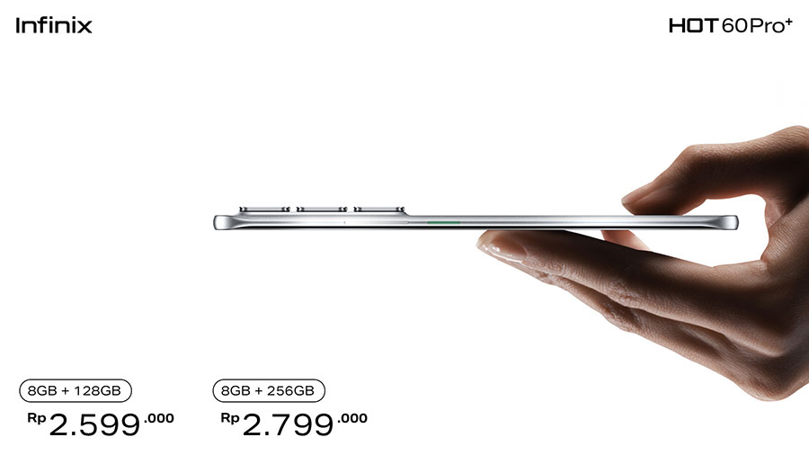 Infinix HOT 60 Pro+ hadir dengan desain ultra-tipis, baterai besar, kamera 50MP Sony, dan performa andal di harga Rp2 jutaan. Simak keunggulannya di sini!