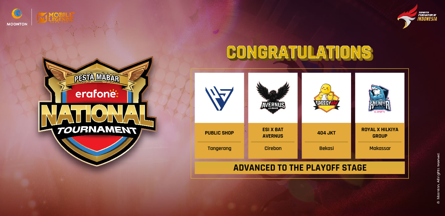 Erafone, Erafone National Tournament, Mobile Legends, MOONTON Games, esports Indonesia, iQOO, Erajaya Digital, turnamen esports, MLBB Indonesia, Playoff Stage