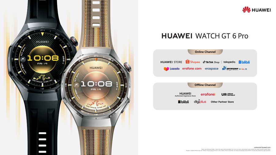 HUAWEI WATCH GT 6 Series hadir dengan baterai hingga 21 hari, fitur olahraga outdoor profesional, dan desain fashion premium mulai Rp3,5 jutaan.