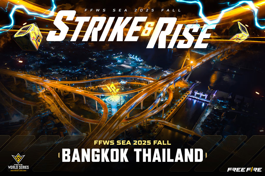 Grand Finals Free Fire SEA 2025 Fall di Bangkok hadir 4-5 Oktober. 12 tim terbaik dari Indonesia, Vietnam, dan Thailand berebut juara dan tiket ke Global Finals