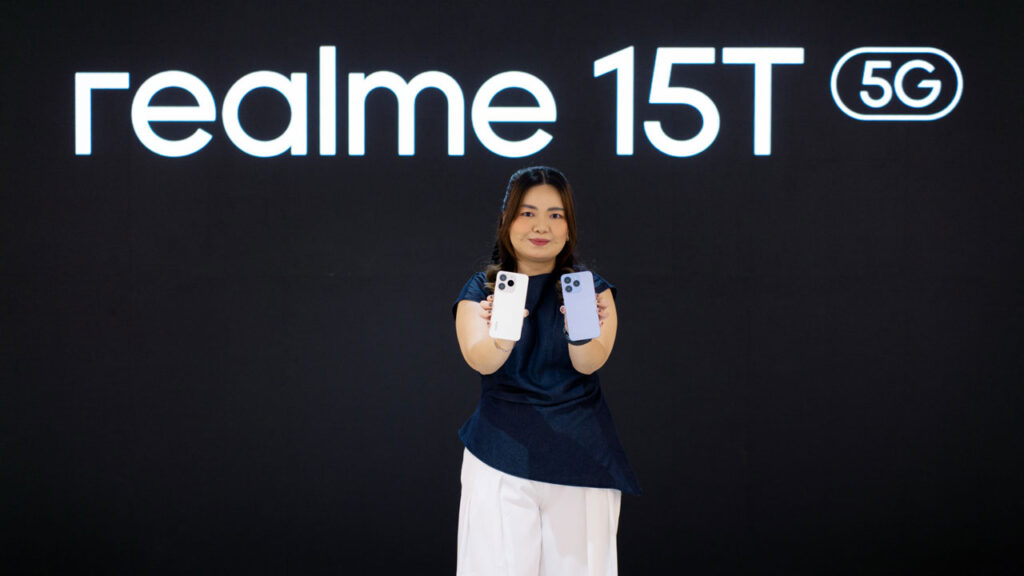 realme 15T 5G hadir dengan desain ultra tipis, baterai 7000mAh, kamera 50MP AI, dan layar AMOLED 120Hz, menjadikannya pilihan ideal anak muda Indonesia.