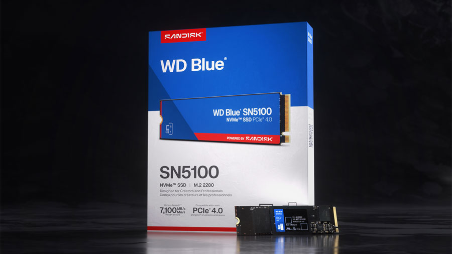 Sandisk meluncurkan WD Blue SN5100 NVMe SSD dengan kecepatan lebih tinggi untuk kreator dan profesional. Hadir hingga 4TB dengan performa Gen 4.