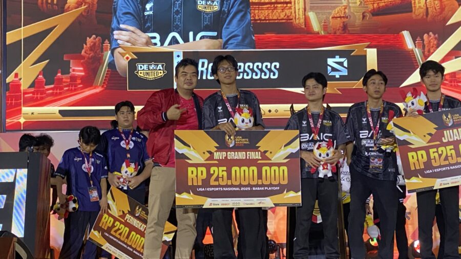 Dewa United Osiris keluar sebagai juara Liga Esports Nasional 2025 setelah mengalahkan EVOS Holy dengan skor 3-1, dan memenangkan hadiah Rp 525 juta.