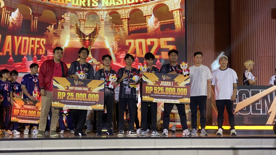 Dewa United Osiris keluar sebagai juara Liga Esports Nasional 2025 setelah mengalahkan EVOS Holy dengan skor 3-1, dan memenangkan hadiah Rp 525 juta.