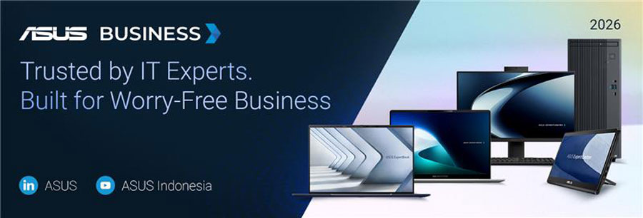 Diumumkan di CES 2026, ASUS ExpertBook PM5 G2 AMD 14/16 inci hadir dengan Ryzen AI hingga 55 NPU TOPS, layar 2.5K 144Hz, MIL-STD-810H, dan keamanan enterprise.