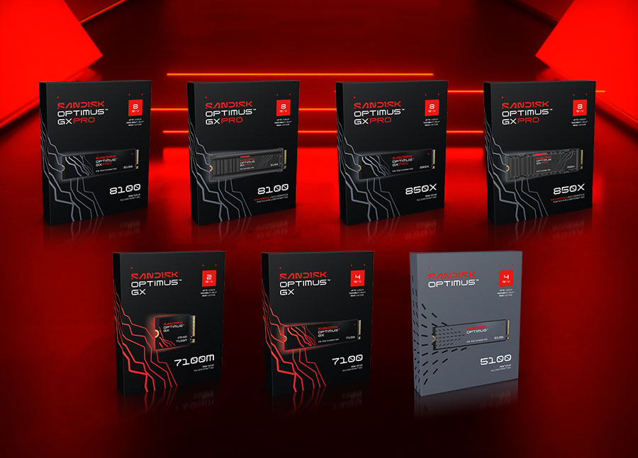 Sandisk meluncurkan merek SSD internal SANDISK Optimus™ di CES 2026 untuk gamer, kreator konten, dan profesional, dengan tiga lini performa.