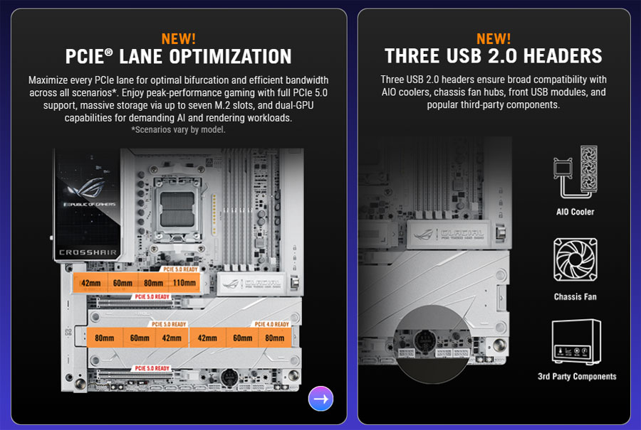 ASUS rilis motherboard AMD 800 series di CES 2026: dukung Ryzen 9000 Zen 5, PCIe lebih optimal, DDR5 lebih kencang, WiFi 7, USB4, dan fitur EZ DIY.