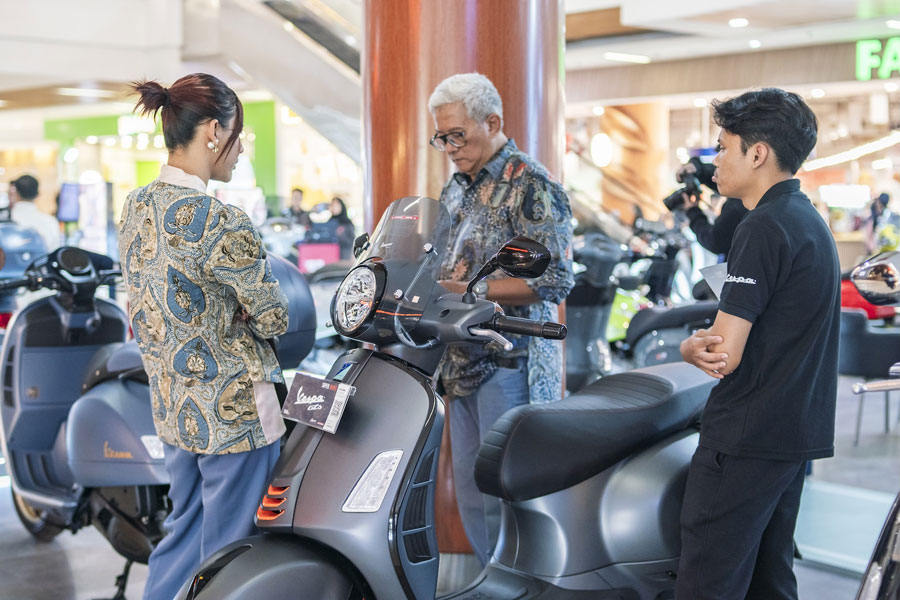 Pameran Vespa di Bintaro Jaya Xchange Mall 1 (26 Jan–1 Feb 2026) hadirkan diskon hingga Rp12 juta, lucky dip, helm gratis, dan promo aksesori 20%.