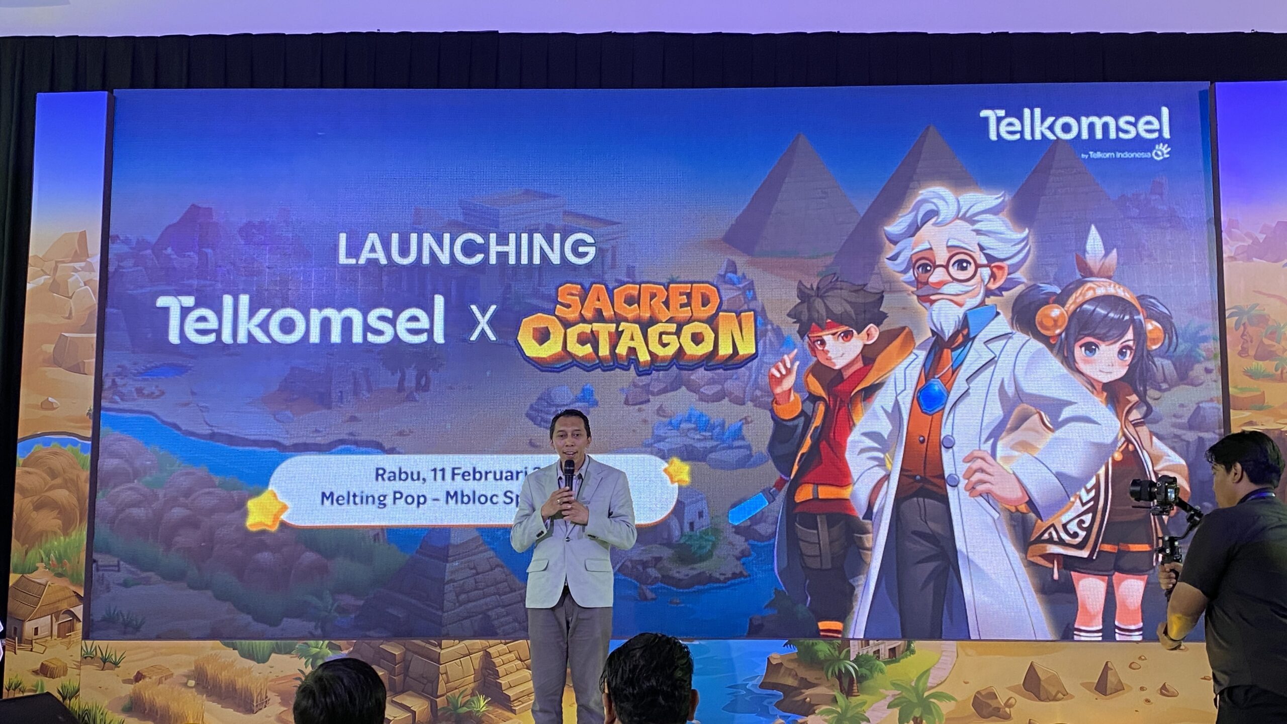 Telkomsel dan INA AI luncurkan paket bundel Sacred Octagon dengan kuota internet. Solusi belajar matematika interaktif dan ramah anak