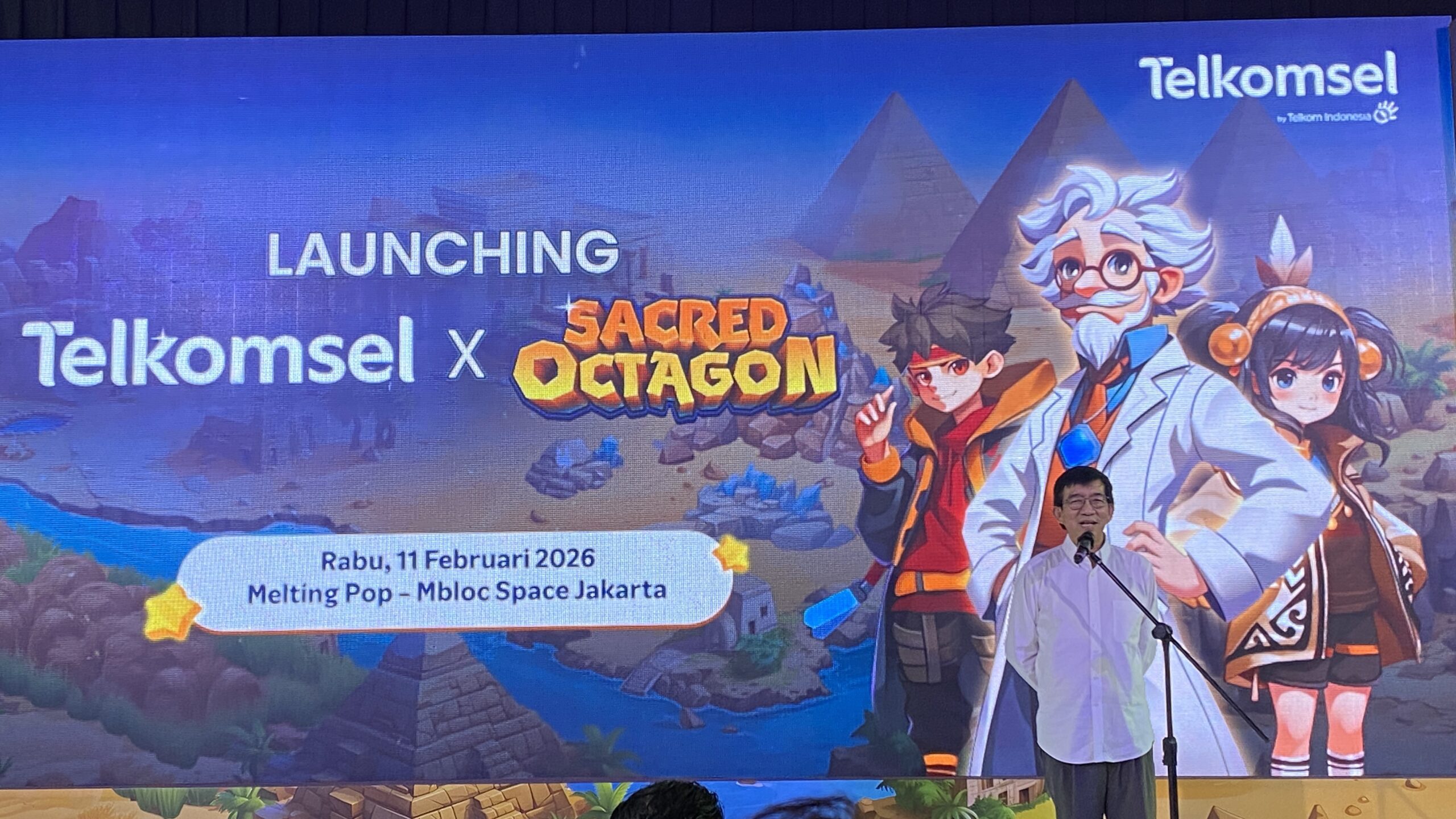 Telkomsel dan INA AI luncurkan paket bundel Sacred Octagon dengan kuota internet. Solusi belajar matematika interaktif dan ramah anak