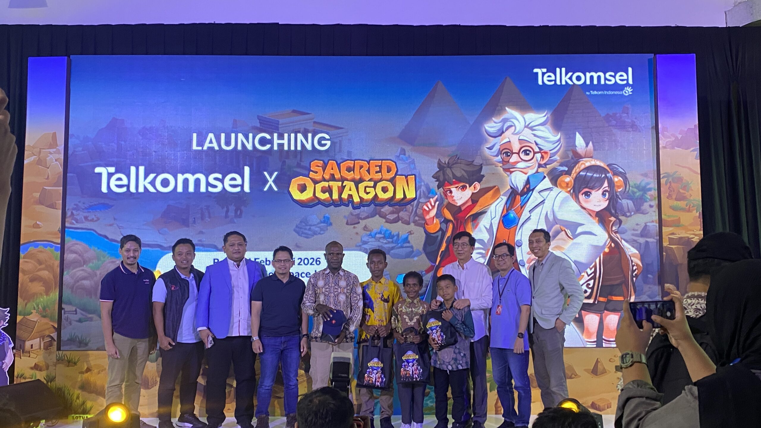 Telkomsel dan INA AI luncurkan paket bundel Sacred Octagon dengan kuota internet. Solusi belajar matematika interaktif dan ramah anak
