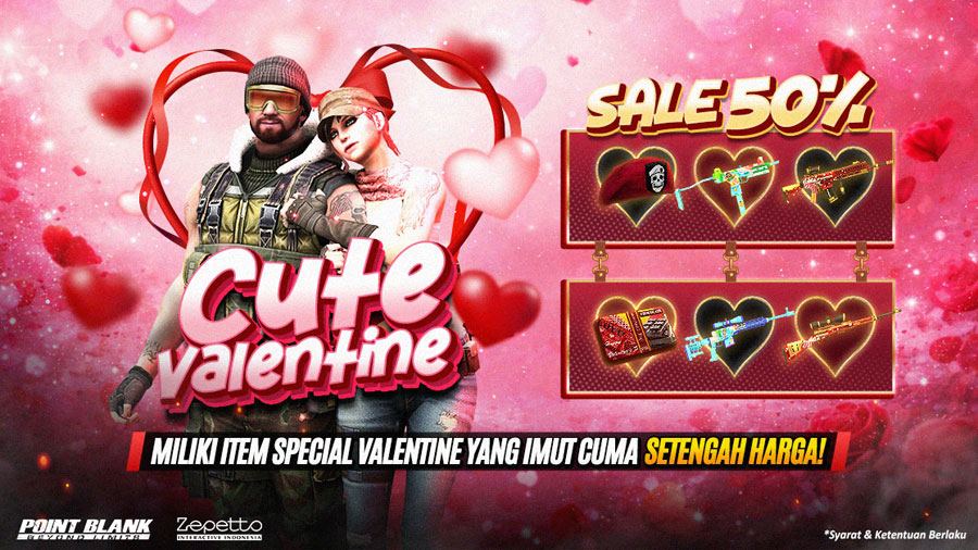 Point Blank Indonesia hadirkan event Februari 2026 dengan reward login, Valentine Sale hingga live streaming eksklusif untuk pemain setia.