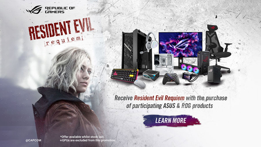 ASUS ROG berkolaborasi dengan Capcom menghadirkan promo bundling Resident Evil Requiem gratis untuk pembelian hardware ROG tertentu lewat promo eksklusif.