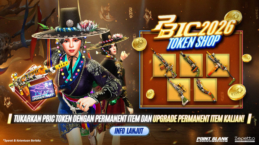 Sambut PBIC 2026, Point Blank hadirkan Event Vote PBIC, Battle Pass Shaman, dan hadiah eksklusif permanen untuk Troopers.