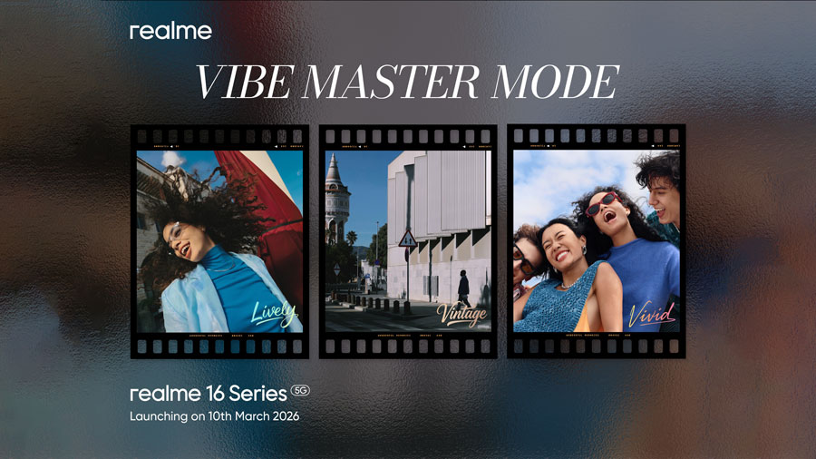 realme 16 Series 5G hadirkan Vibe Master Mode dengan 21 classic tones dan NEXT Ai Photography untuk hasil foto estetik dan kreatif.