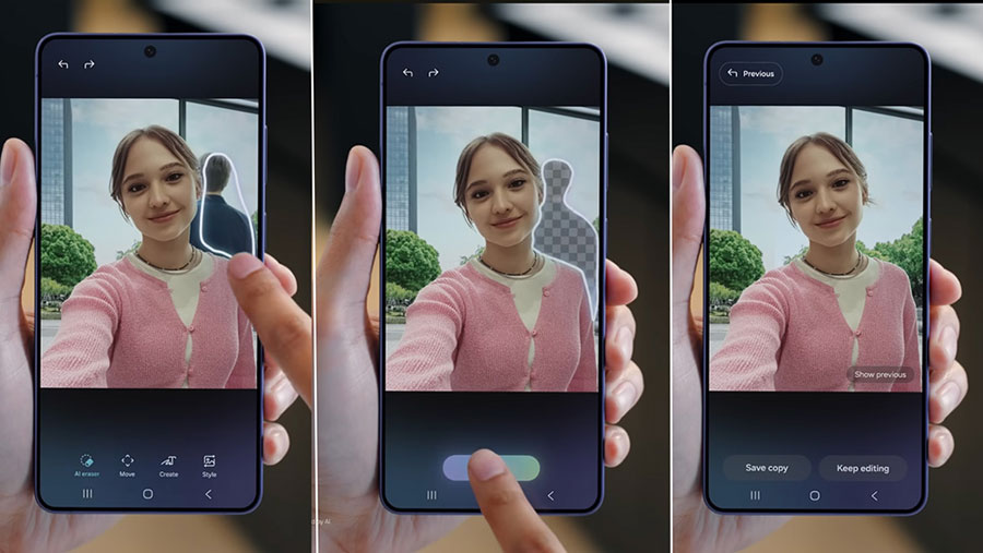 Creative Studio di Galaxy S26 Series membantu pengguna membuat kartu ucapan, stiker Lebaran, dan edit foto keluarga dengan dukungan Galaxy AI.