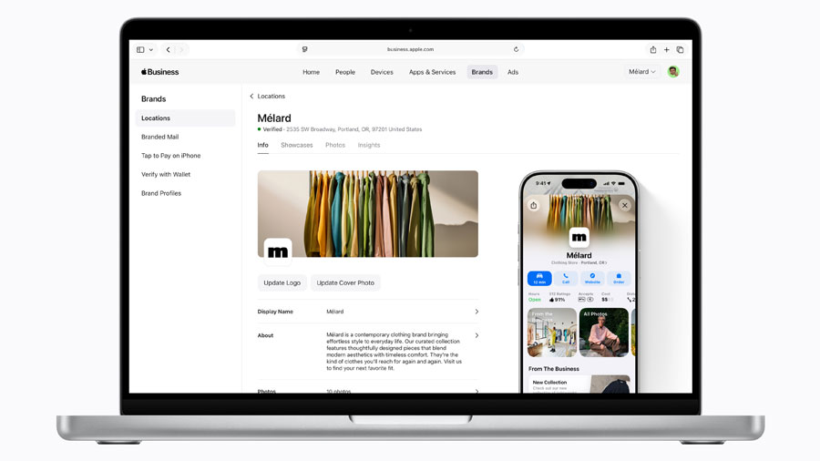 Apple Business hadir sebagai platform all-in-one untuk bisnis dengan MDM bawaan, email domain kustom, kolaborasi, dan promosi lokal di Apple Maps.