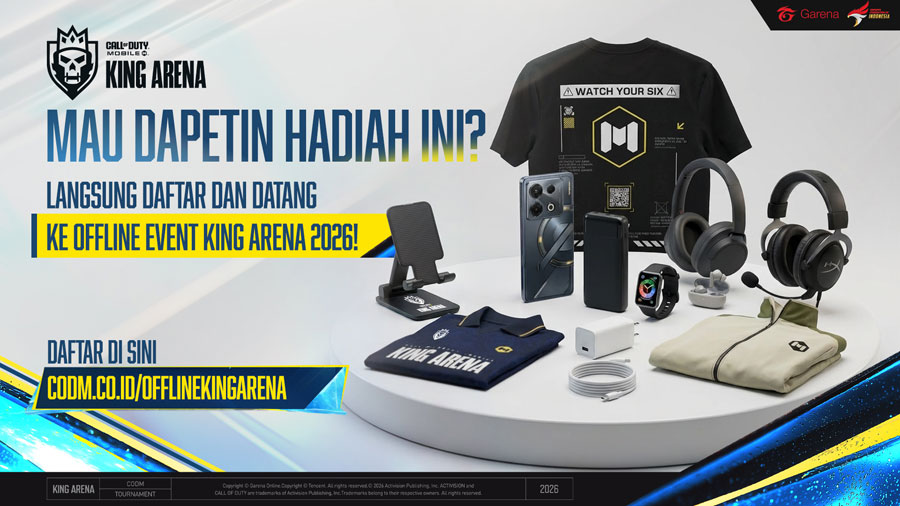 Grand Finals CODM King Arena 2026 mempertemukan Visualz Esports vs Rejects. Simak jadwal, format turnamen, dan hadiah yang diperebutkan.