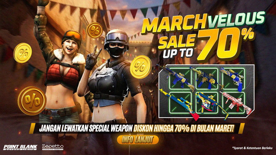 Point Blank hadirkan event Ramadhan 2026 dengan diskon senjata hingga 70%, Ramadhan Mission, dan bonus 1st Top Up hingga 100%.