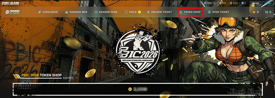 PBIC 2026 Token Shop resmi dibuka! Kumpulkan token dan tukarkan dengan senjata Tarantula, item langka, serta reward eksklusif lainnya.
