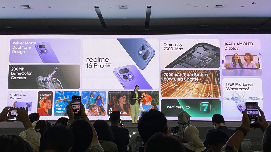 realme 16 Series 5G resmi hadir di Indonesia dengan kamera 200MP, periskop 50MP, baterai 7000mAh, dan performa flagship untuk generasi muda.