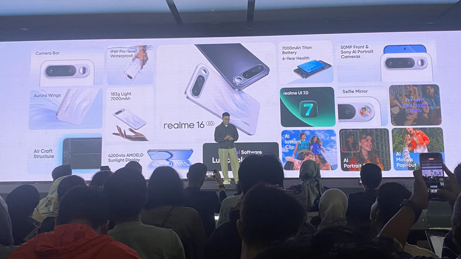 realme 16 Series 5G resmi hadir di Indonesia dengan kamera 200MP, periskop 50MP, baterai 7000mAh, dan performa flagship untuk generasi muda.