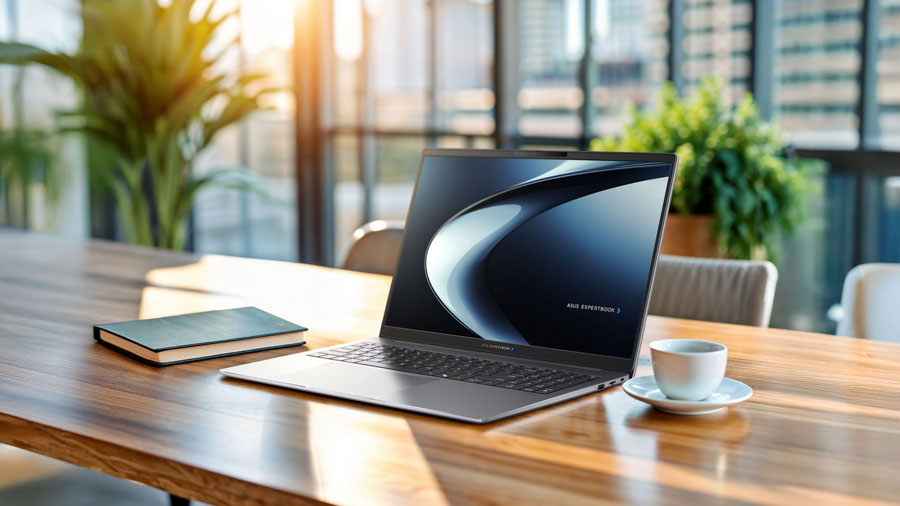 ASUS ExpertBook P5 G1 hadir dengan Intel Core Ultra, desain ringan, baterai tahan lama, fitur AI, dan keamanan bisnis untuk kerja modern.