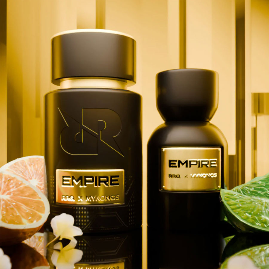 RRQ dan Mykonos meluncurkan EMPIRE, parfum esports dengan aroma citrus, tropical, woody yang merepresentasikan identitas gamer modern.