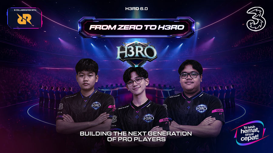 RRQ menilai H3RO Esports 6.0 bersama Tri menjadi jalur penting untuk mencari, menilai, dan membina talenta muda esports Indonesia.