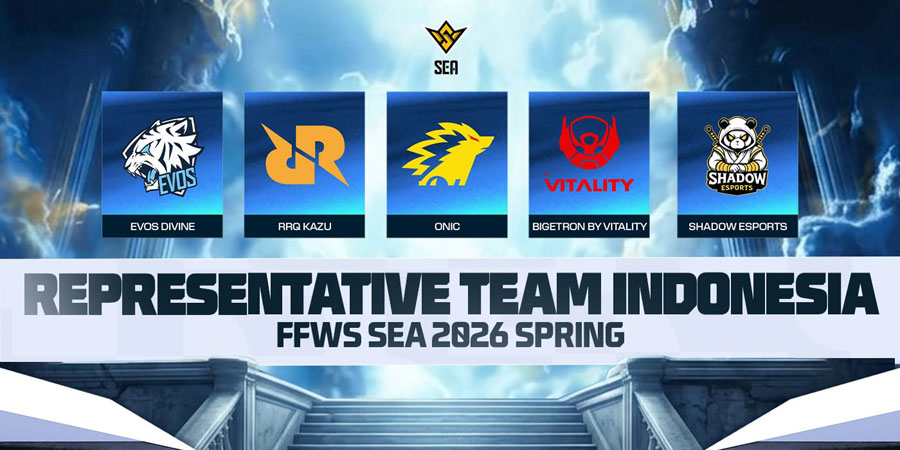Shadow Esports juara FFNS 2026 Spring di Palembang dan resmi mengamankan tiket ke FFWS SEA 2026 Spring sebagai wakil Indonesia.