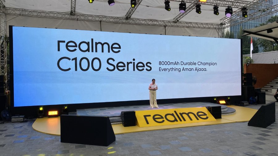 realme C100 Series hadir di Indonesia dengan baterai hingga 8000mAh, durabilitas tangguh, desain stylish, dan harga terjangkau.