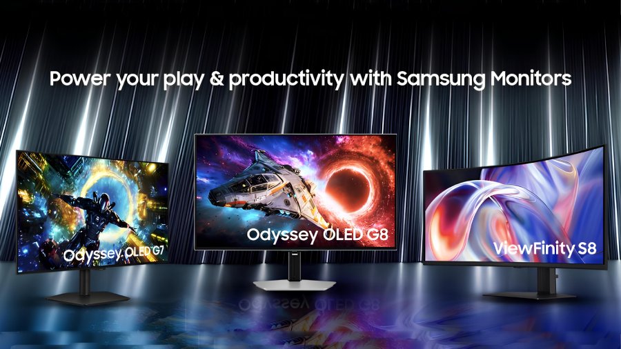 Samsung menghadirkan Odyssey OLED G8 dan G7 untuk gamer kompetitif, serta ViewFinity S8 untuk produktivitas kreatif premium.
