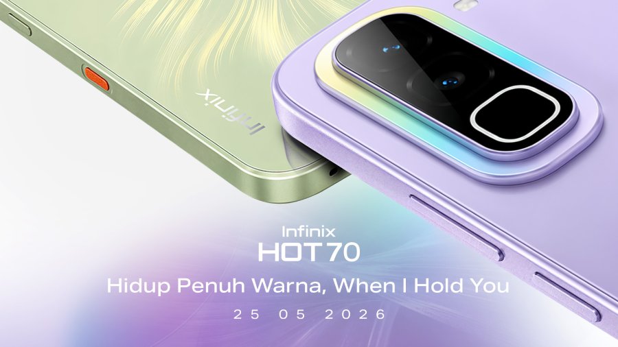 Infinix HOT 70 Series siap hadir di Indonesia dengan desain stylish, chipset Helio G100 Ultimate, dan kampanye Find Your Color bersama JKT48.